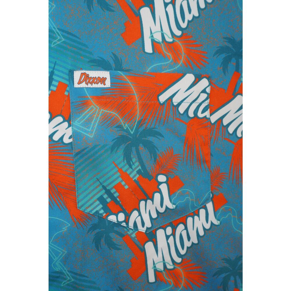 Dixxon Flannel Co Vice Miami Shirt Mens Button Up Loud Tropical Print L - Picture 5 of 6